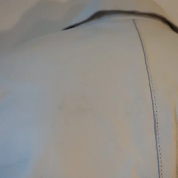 NWD Womens Ecru Chalk White Leather Blazer Jacket 2 * - Picture 13 of 13